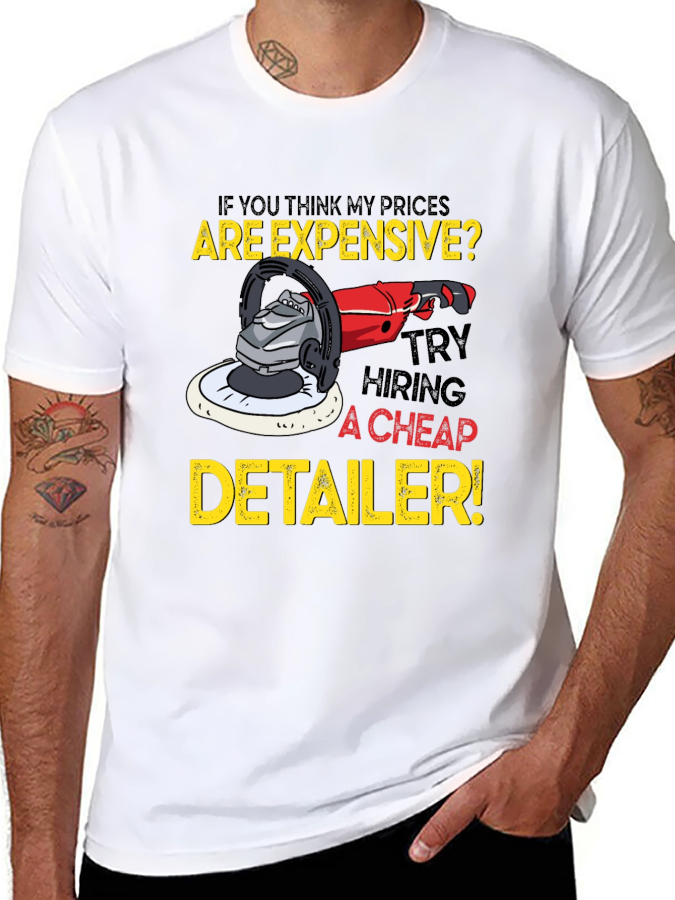 Expensive Detailer Black Graphic Tee