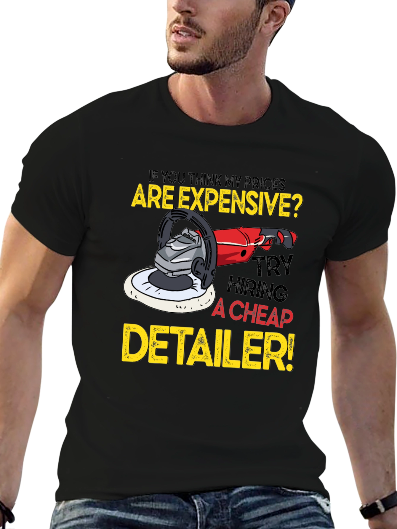 Expensive Detailer Black Graphic Tee