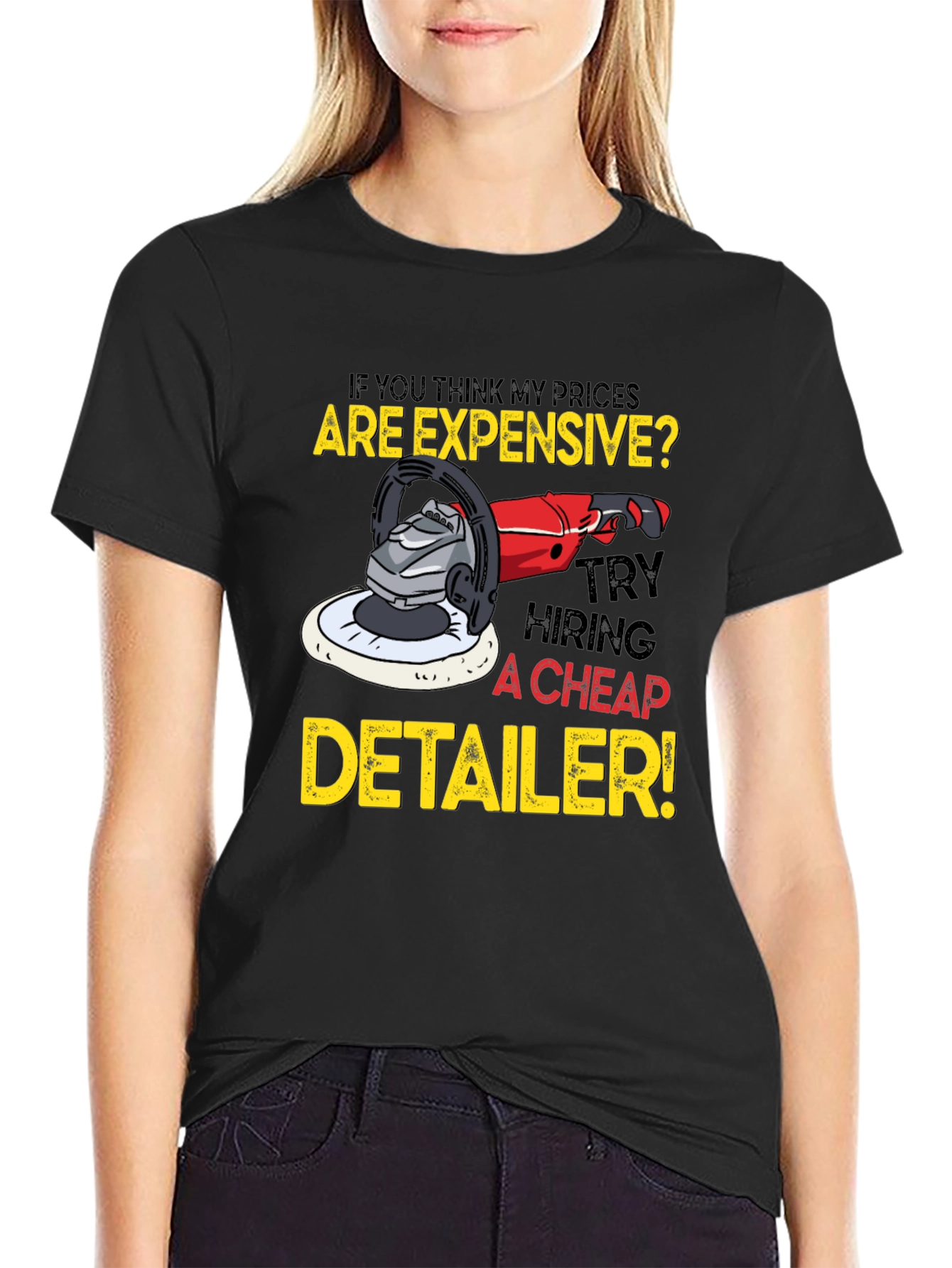 Expensive Detailer Black Graphic Tee