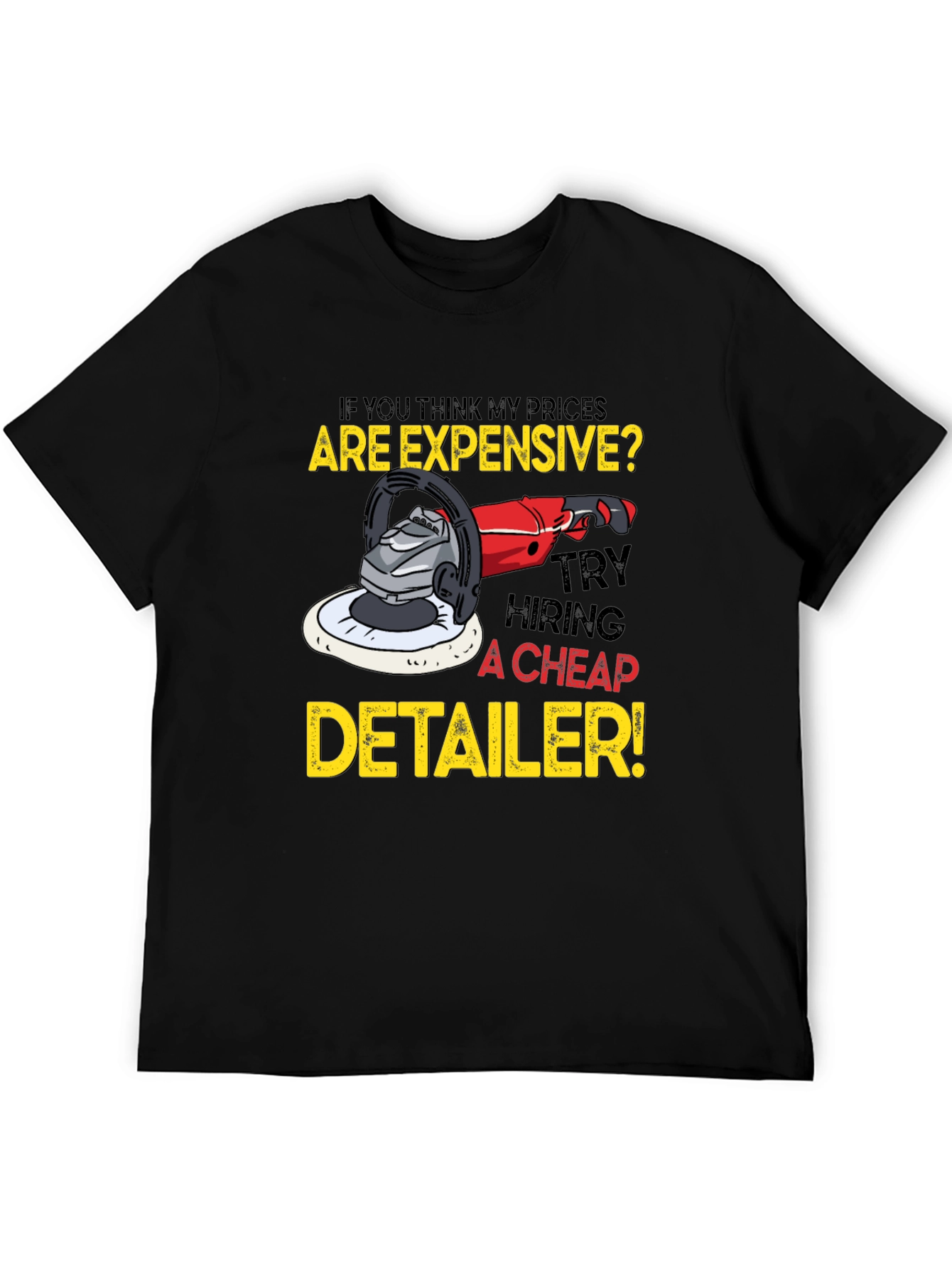 Expensive Detailer Black Graphic Tee