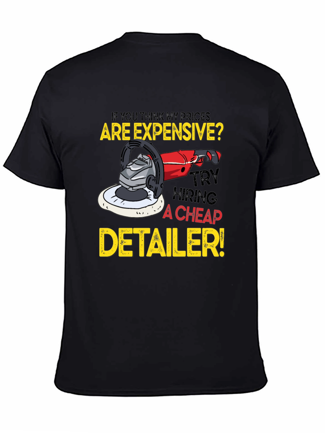 Expensive Detailer Black Graphic Tee