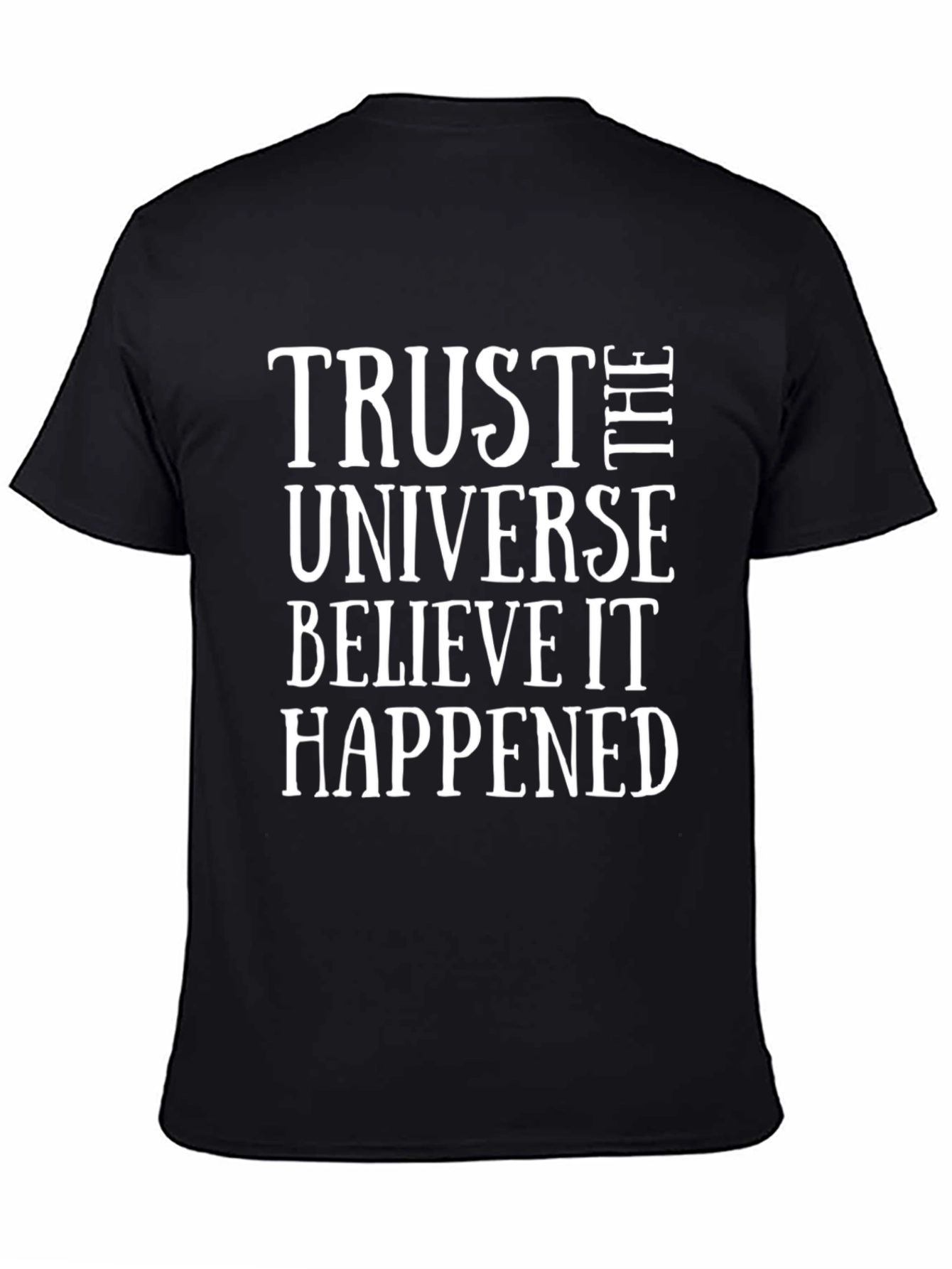 Trust the Universe Black Graphic Tee