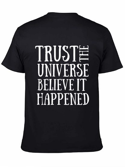 Trust the Universe Black Graphic Tee