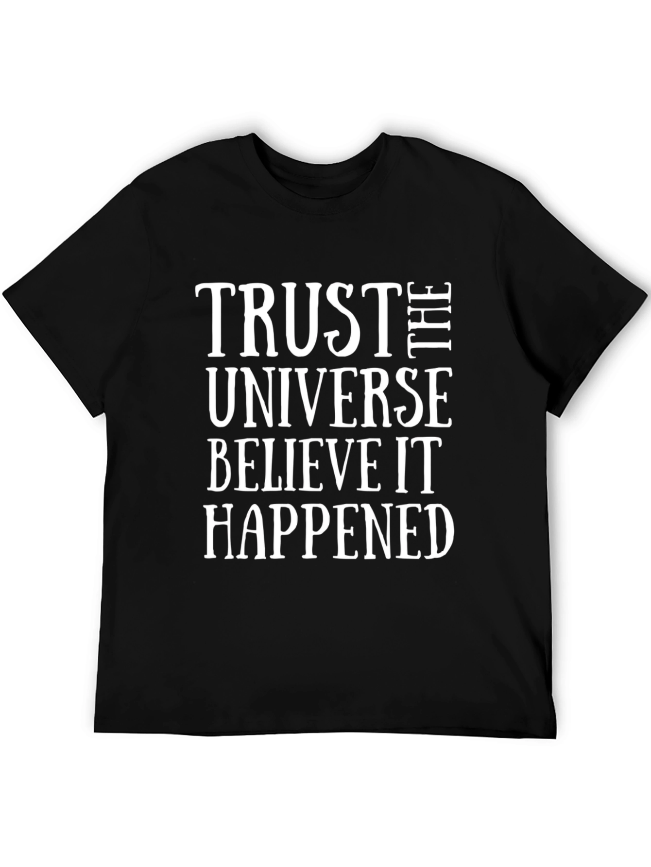 Trust the Universe Black Graphic Tee