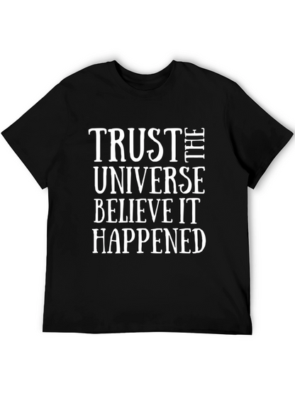 Trust the Universe Black Graphic Tee