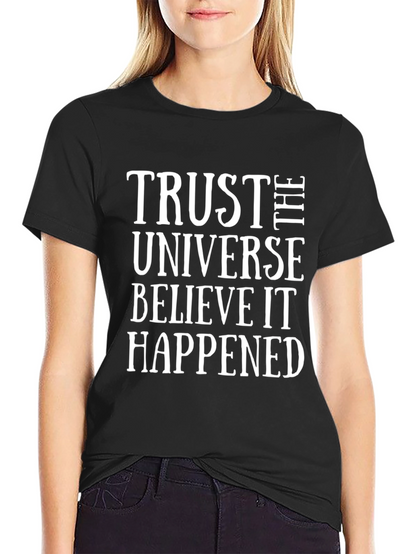 Trust the Universe Black Graphic Tee