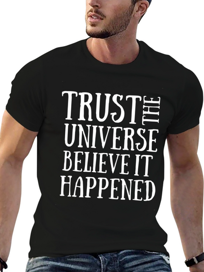 Trust the Universe Black Graphic Tee