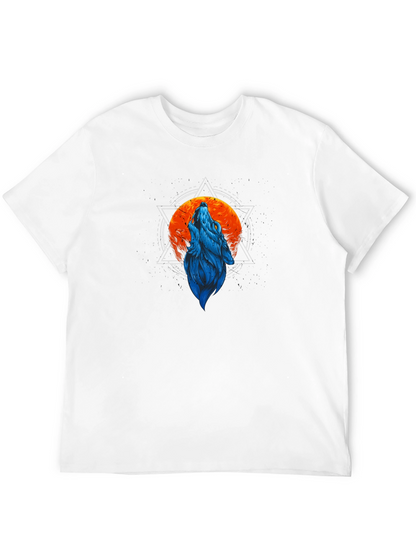 Wolf Moon Graphic T-Shirt - Black