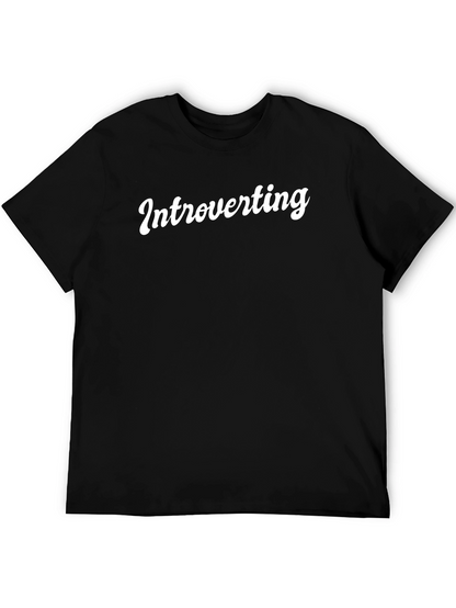 Introverting Graphic Tee - Soft Cotton Casual T-Shirt