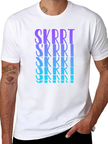 SKRRT Graphic Tee - Gradient Print