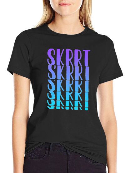 SKRRT Graphic Tee - Gradient Print