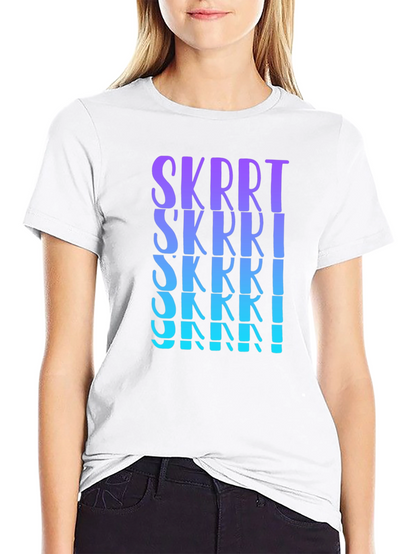 SKRRT Graphic Tee - Gradient Print