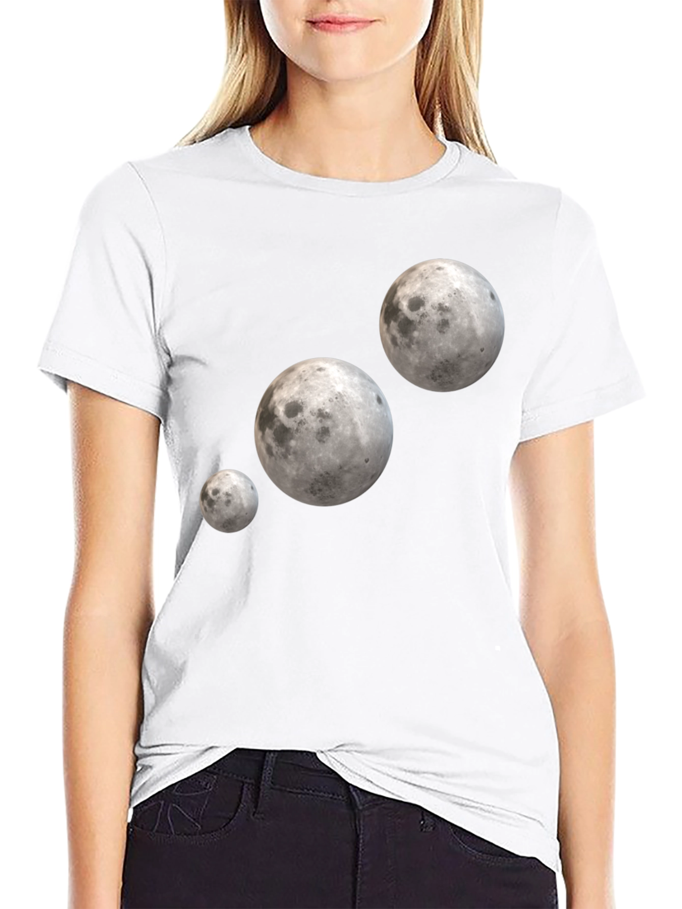Lunar T-Shirt - Black with Moon Design