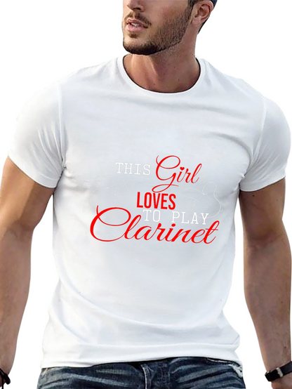 This Girl Loves Clarinet T-Shirt - Black