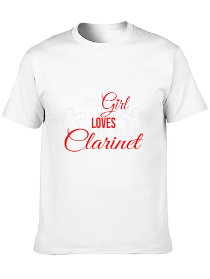 This Girl Loves Clarinet T-Shirt - Black