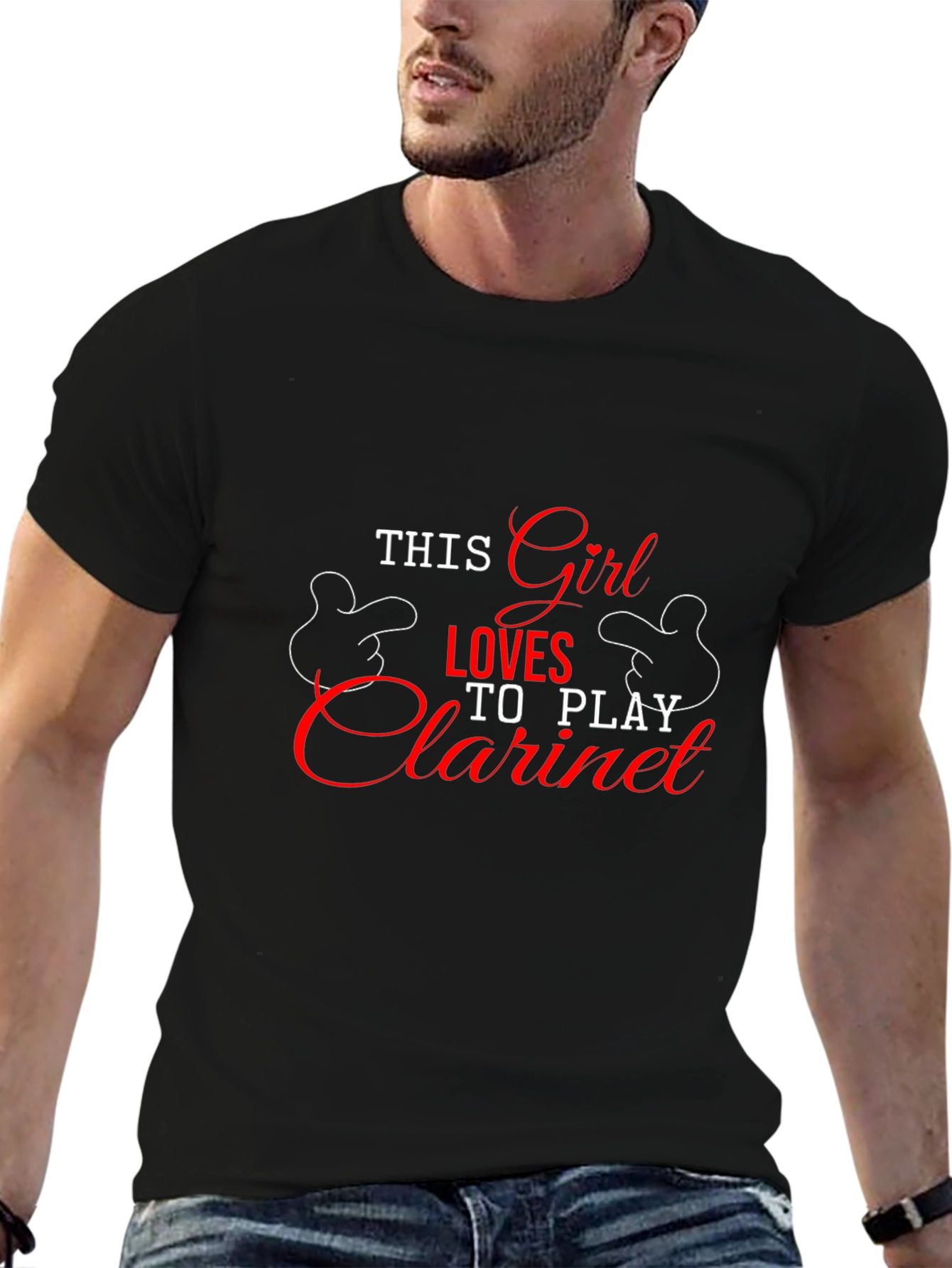 This Girl Loves Clarinet T-Shirt - Black