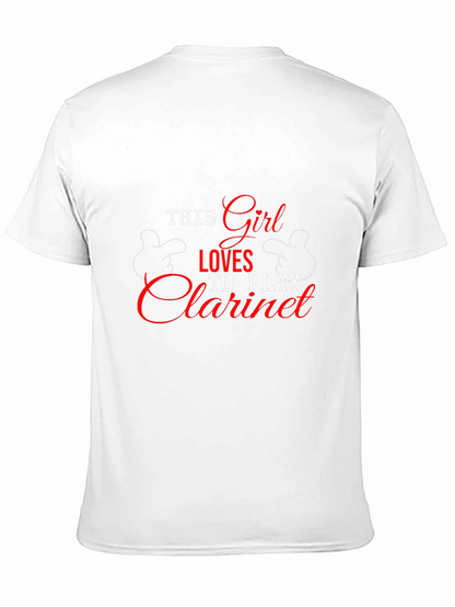 This Girl Loves Clarinet T-Shirt - Black