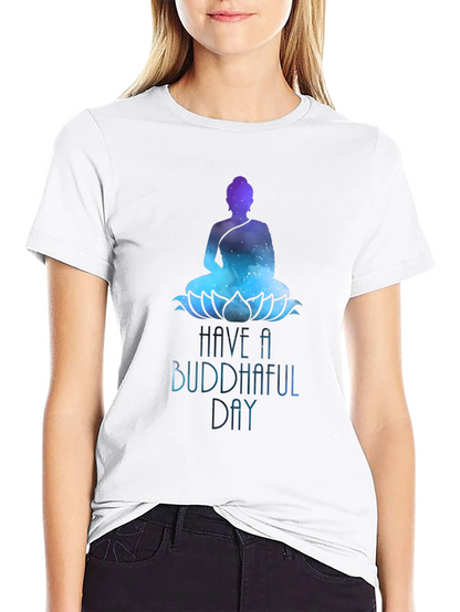 Buddhaful Day Graphic Tee - Meditative Style
