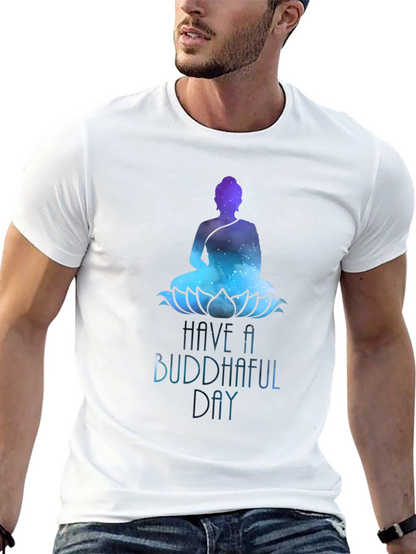 Buddhaful Day Graphic Tee - Meditative Style