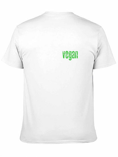 Vegan Graphic Tee - Black Casual T-Shirt