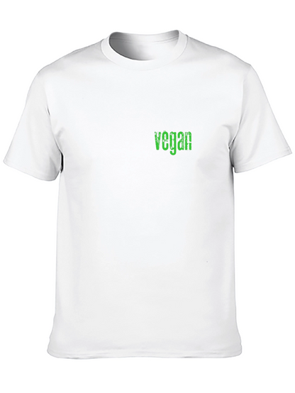 Vegan Graphic Tee - Black Casual T-Shirt