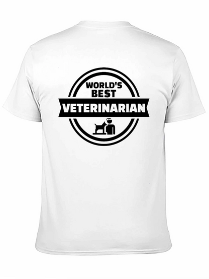 Worlds Best Veterinarian Black T-Shirt