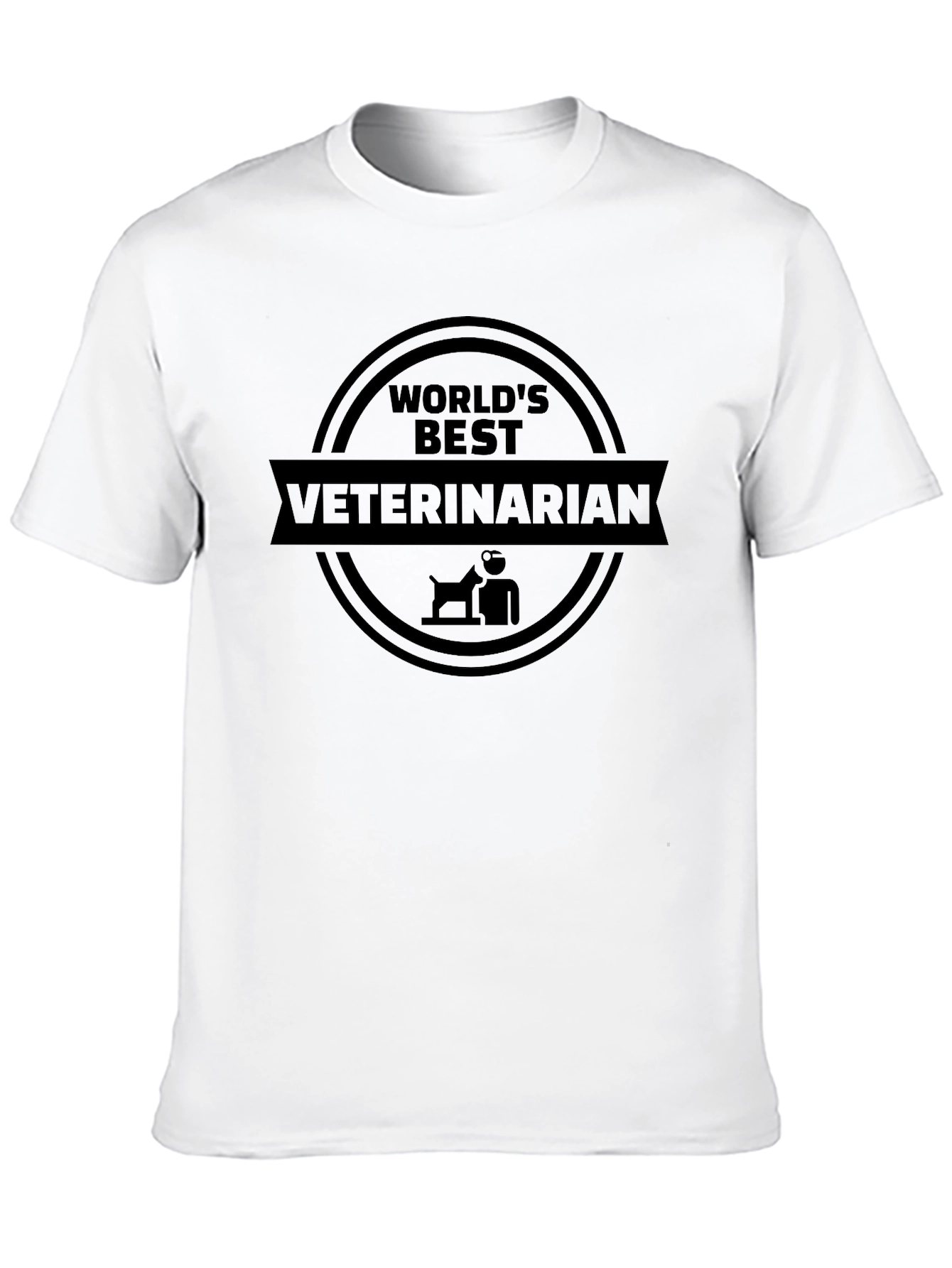 Worlds Best Veterinarian Black T-Shirt