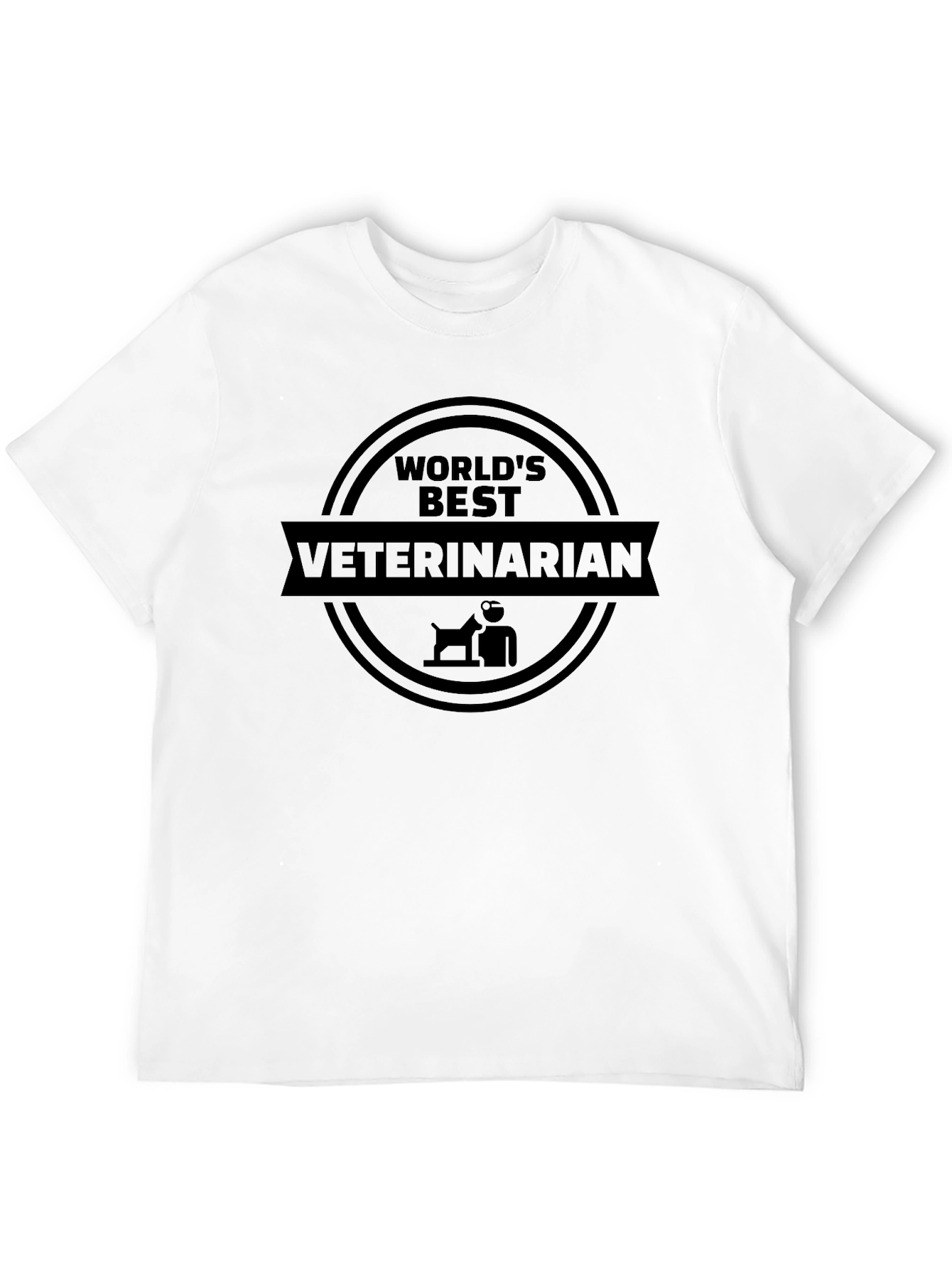 Worlds Best Veterinarian Black T-Shirt