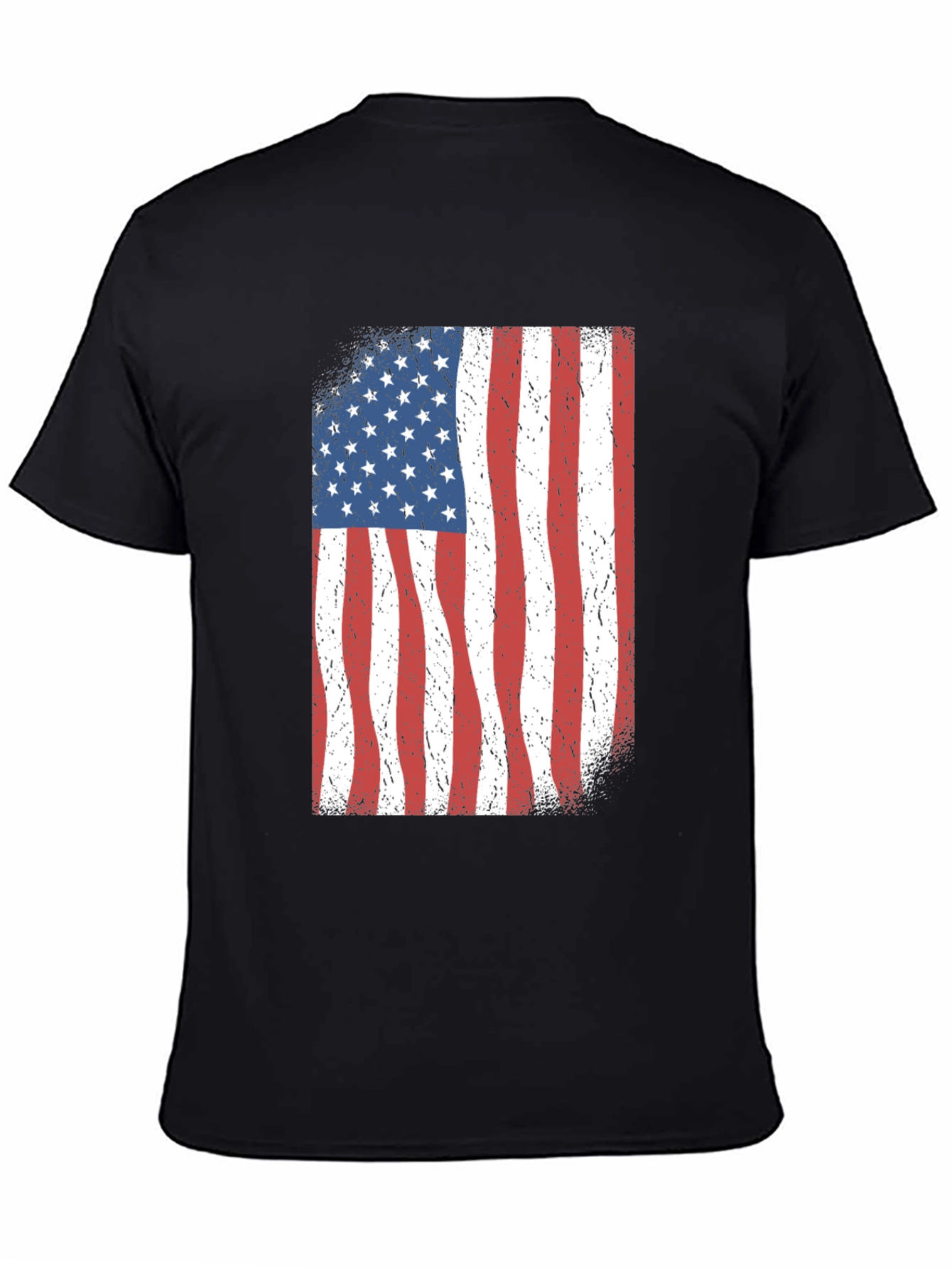 American Flag Graphic Black T-Shirt