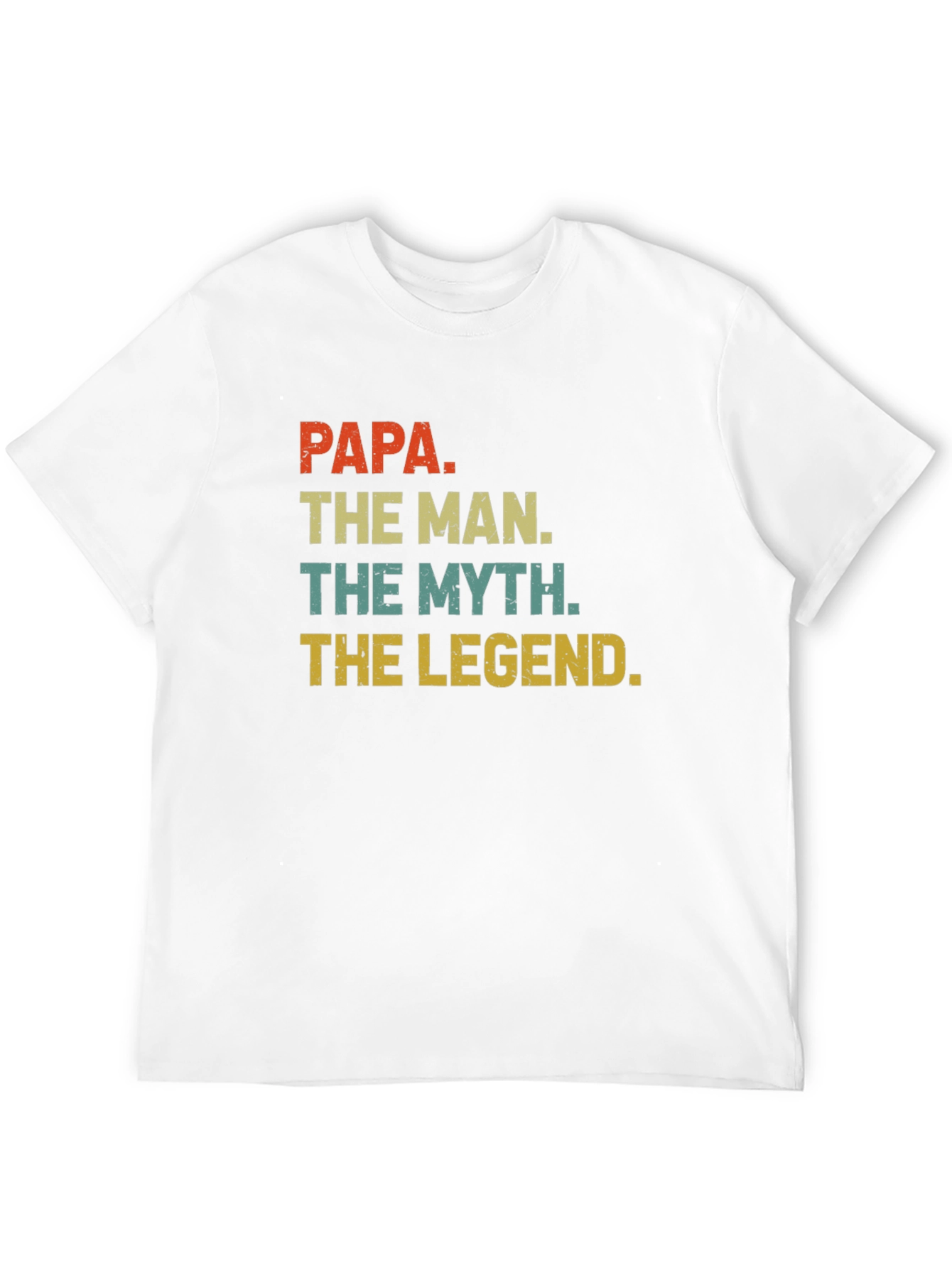 Papa The Man Myth Legend Graphic Tee - Black