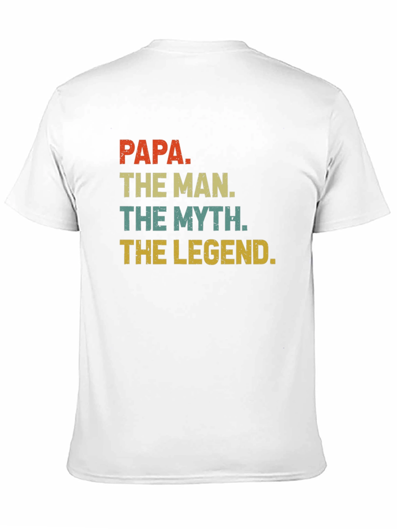 Papa The Man Myth Legend Graphic Tee - Black