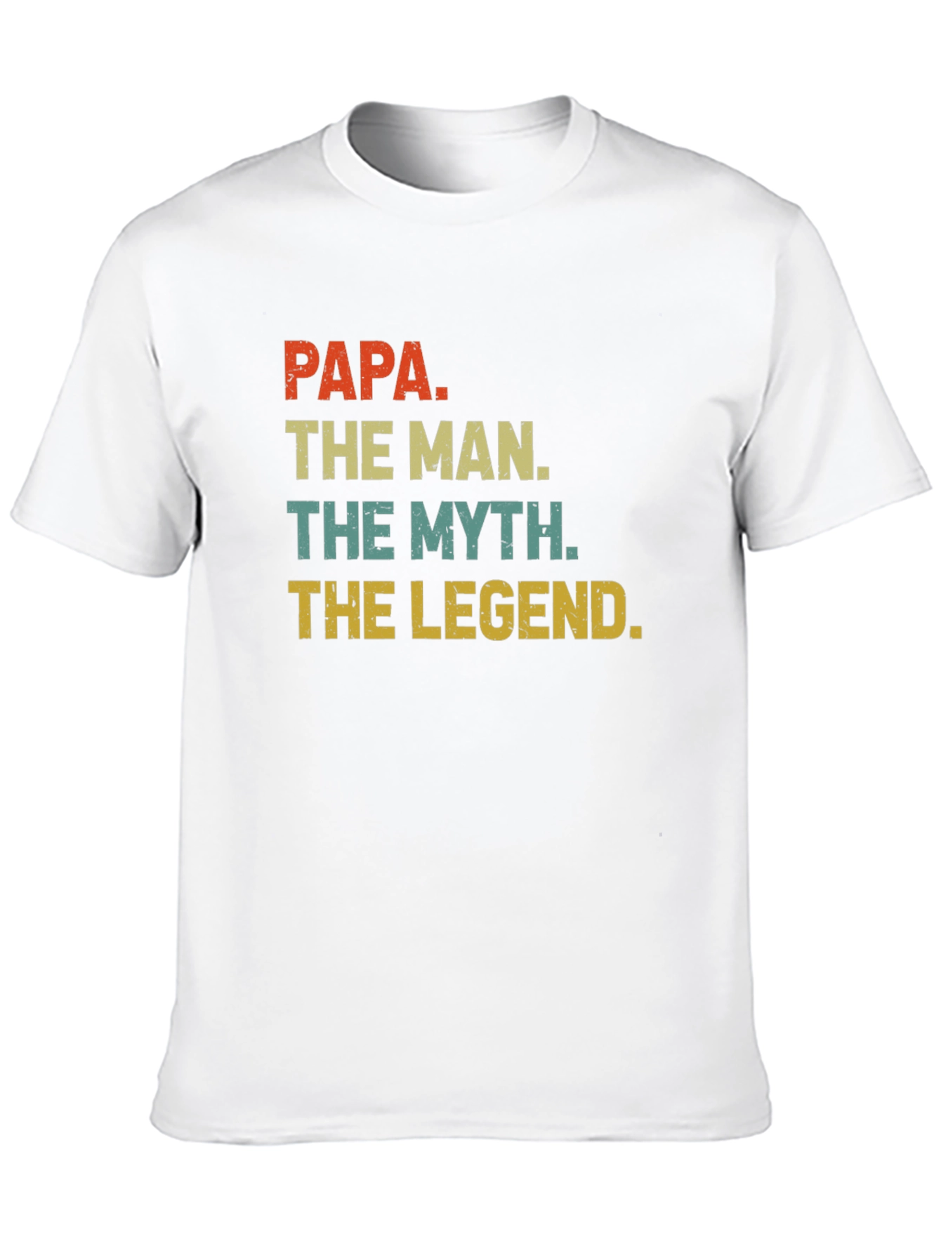Papa The Man Myth Legend Graphic Tee - Black