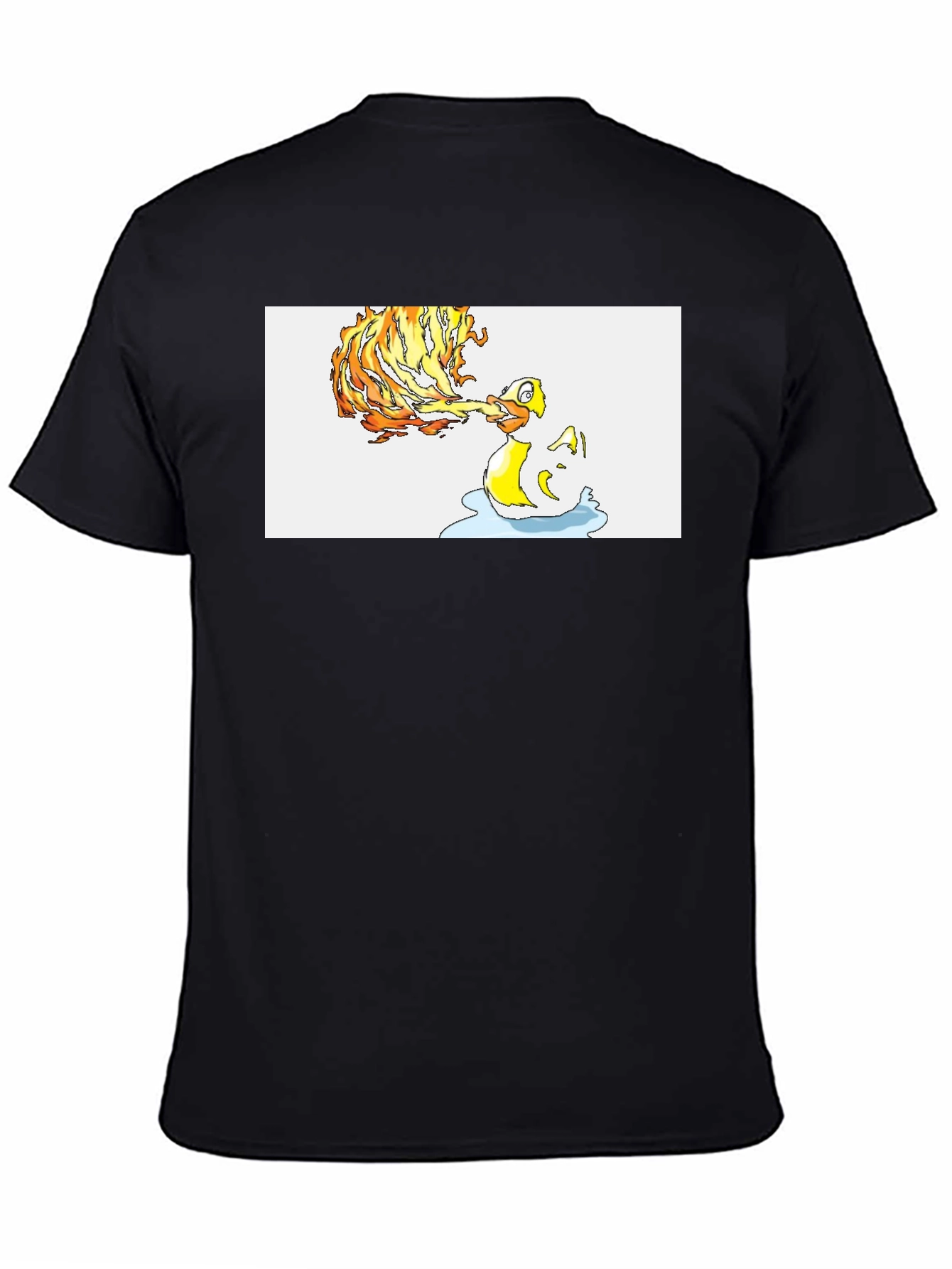 Fiery Duck T-Shirt - Unique Graphic Tee