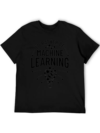 Machine Learning Graphic T-Shirt - Black