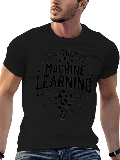 Machine Learning Graphic T-Shirt - Black
