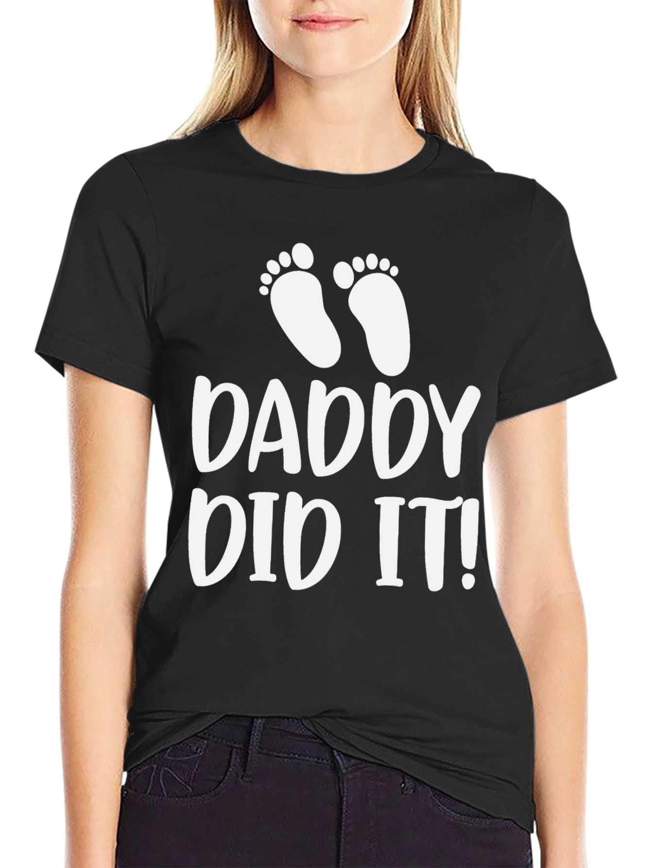 Daddy Did It! Mens Black T-Shirt