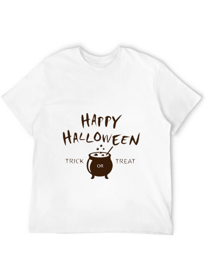 Happy Halloween Cauldron Graphic T-Shirt