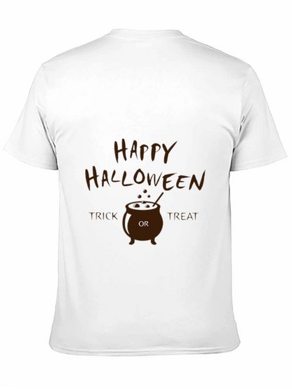 Happy Halloween Cauldron Graphic T-Shirt