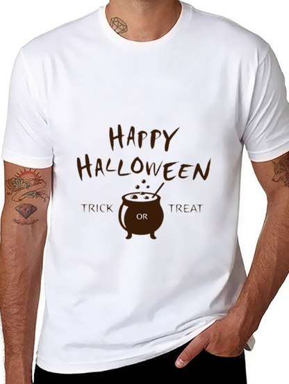 Happy Halloween Cauldron Graphic T-Shirt