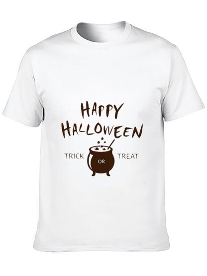 Happy Halloween Cauldron Graphic T-Shirt