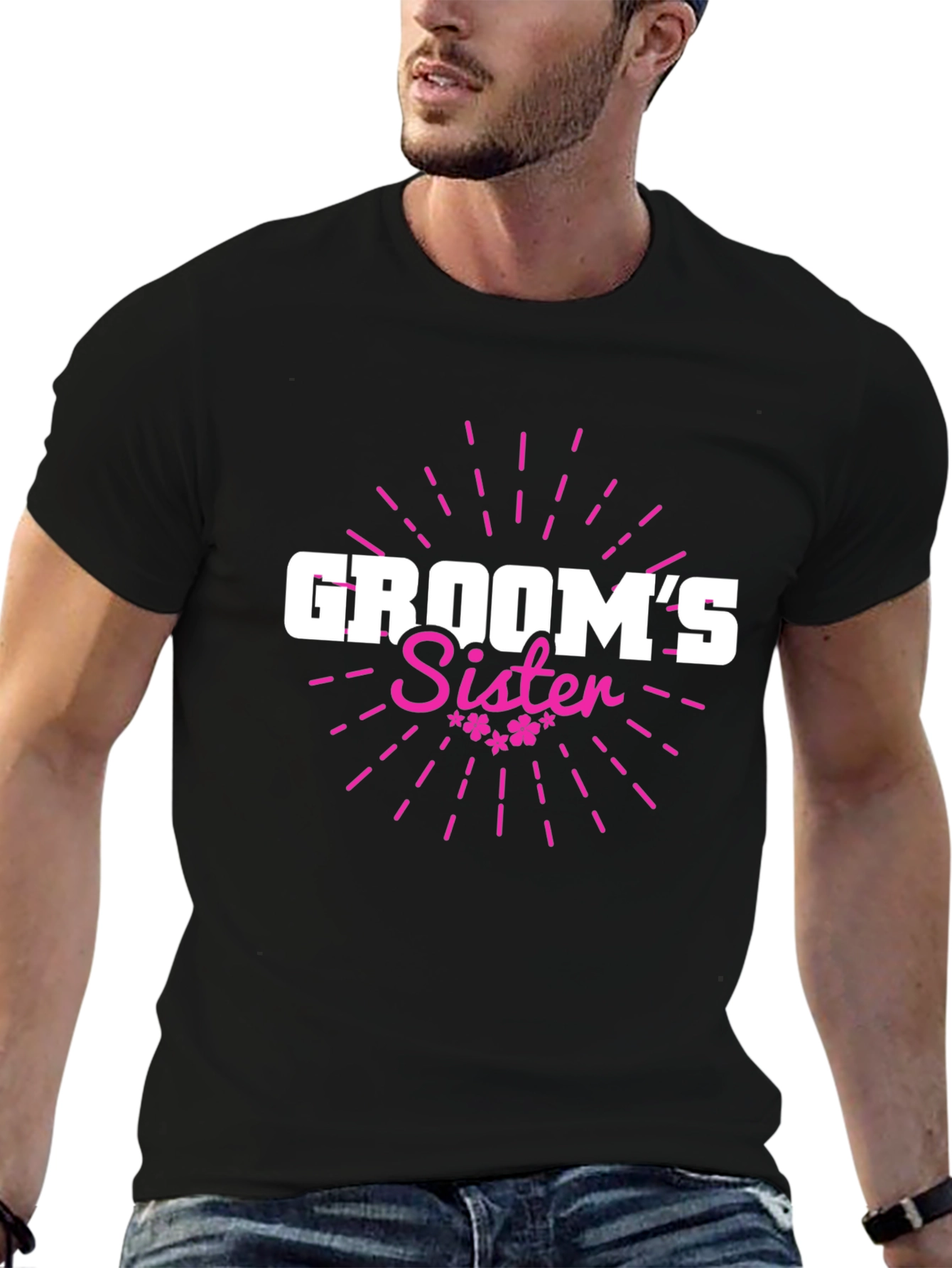 Grooms Sister T-Shirt - Wedding Party Apparel