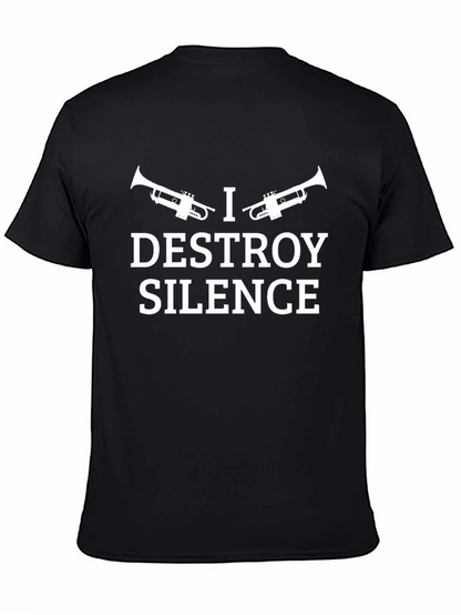 I Trumpet Destroy Silence Graphic Tee - Black