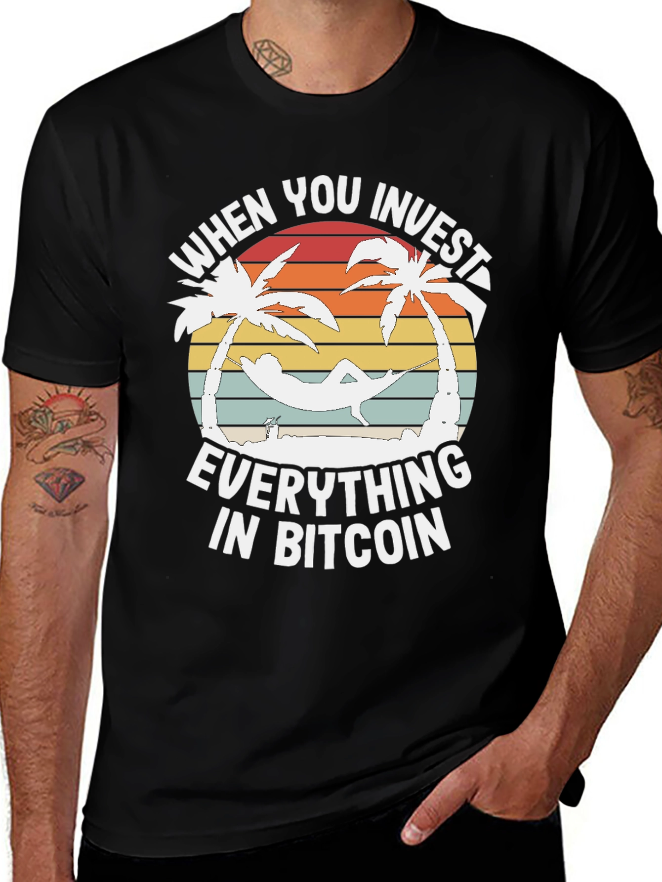 Bitcoin Investor Paradise Graphic T-Shirt