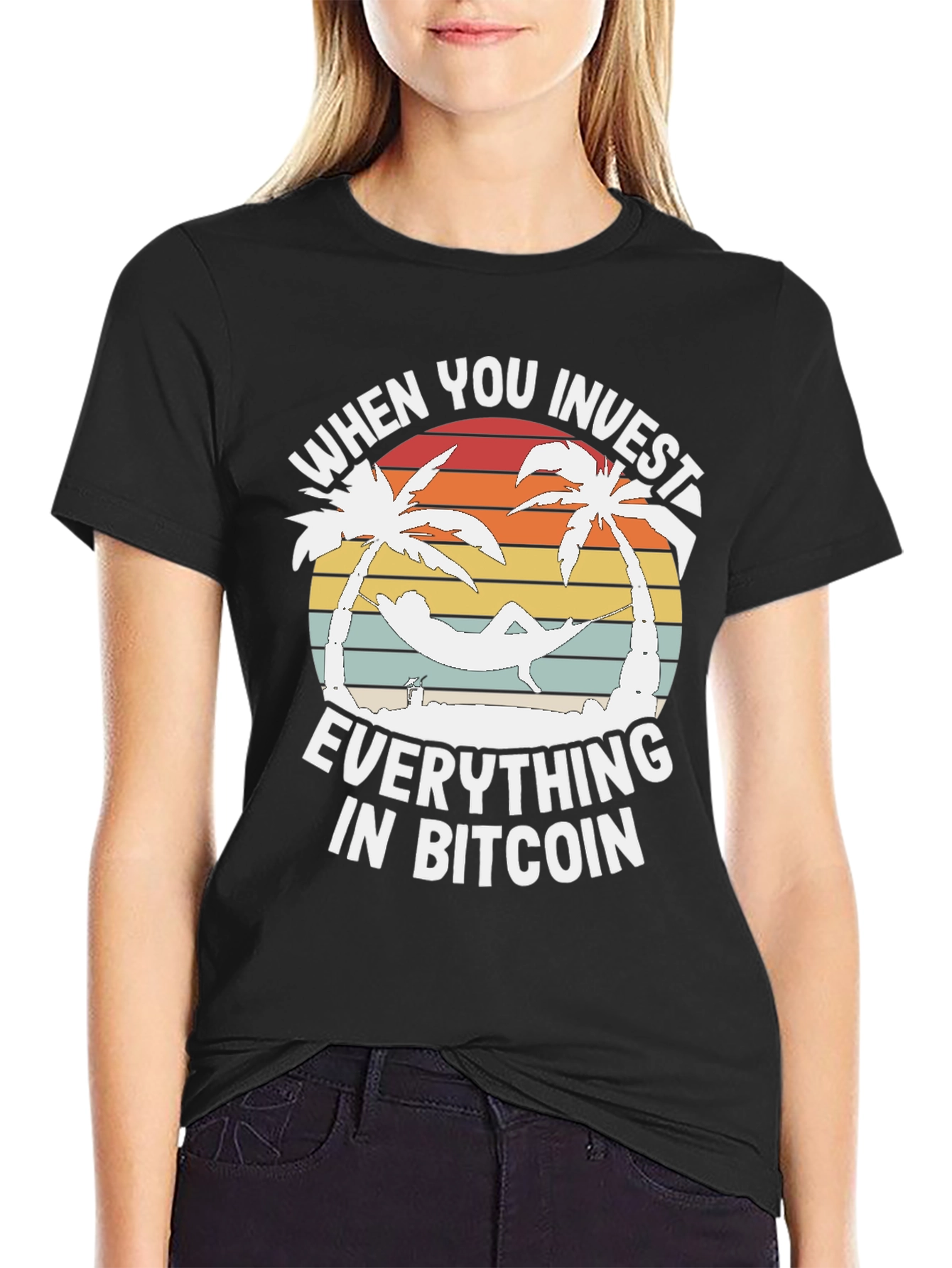 Bitcoin Investor Paradise Graphic T-Shirt