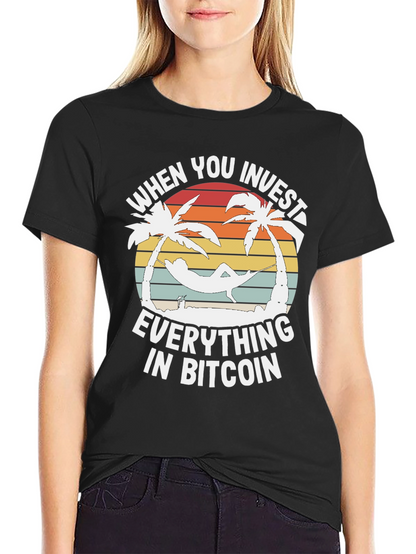 Bitcoin Investor Paradise Graphic T-Shirt