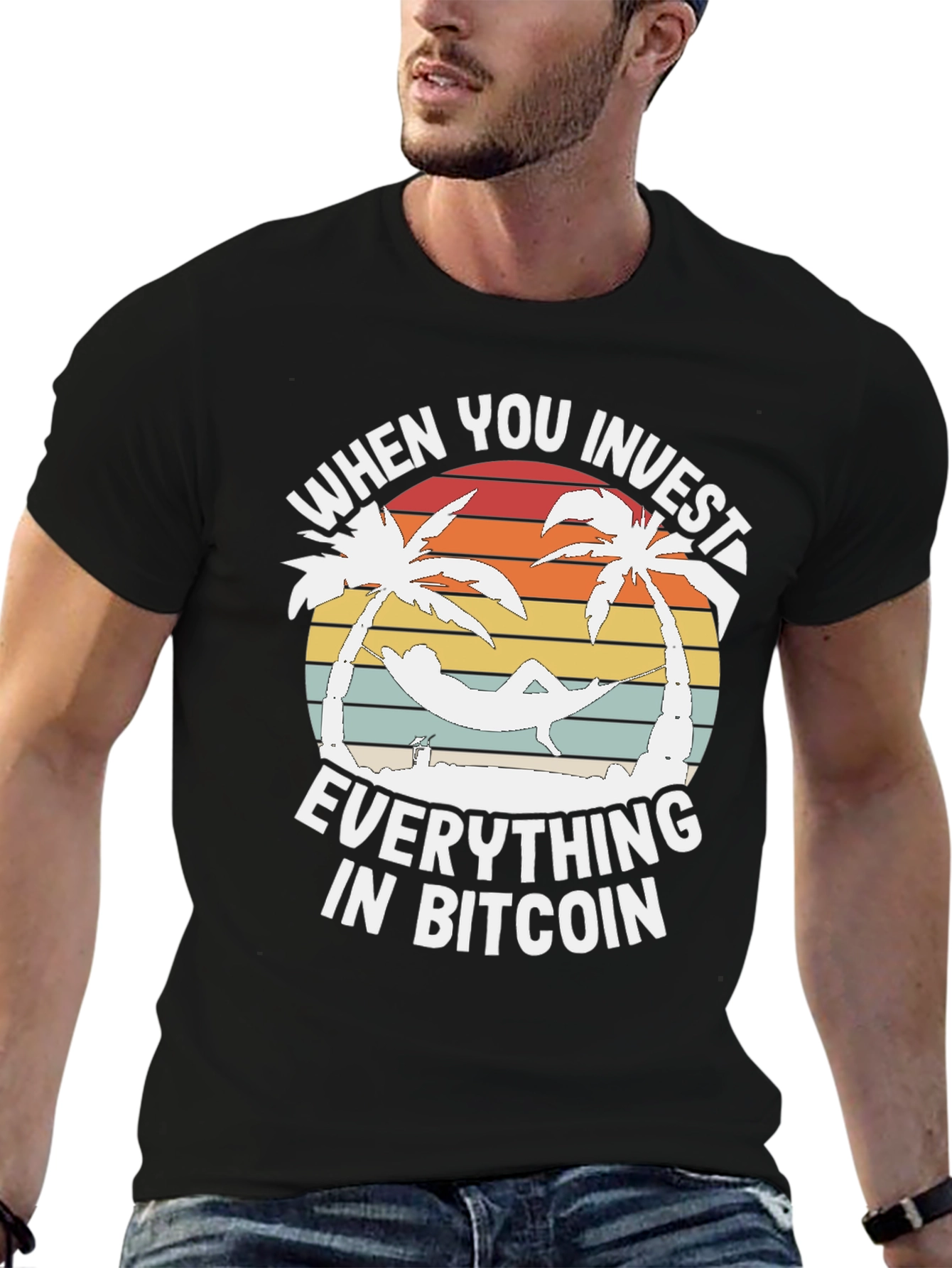 Bitcoin Investor Paradise Graphic T-Shirt