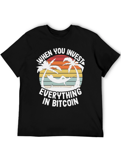 Bitcoin Investor Paradise Graphic T-Shirt