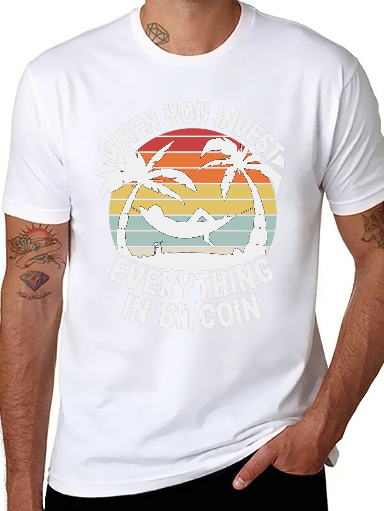 Bitcoin Investor Paradise Graphic T-Shirt