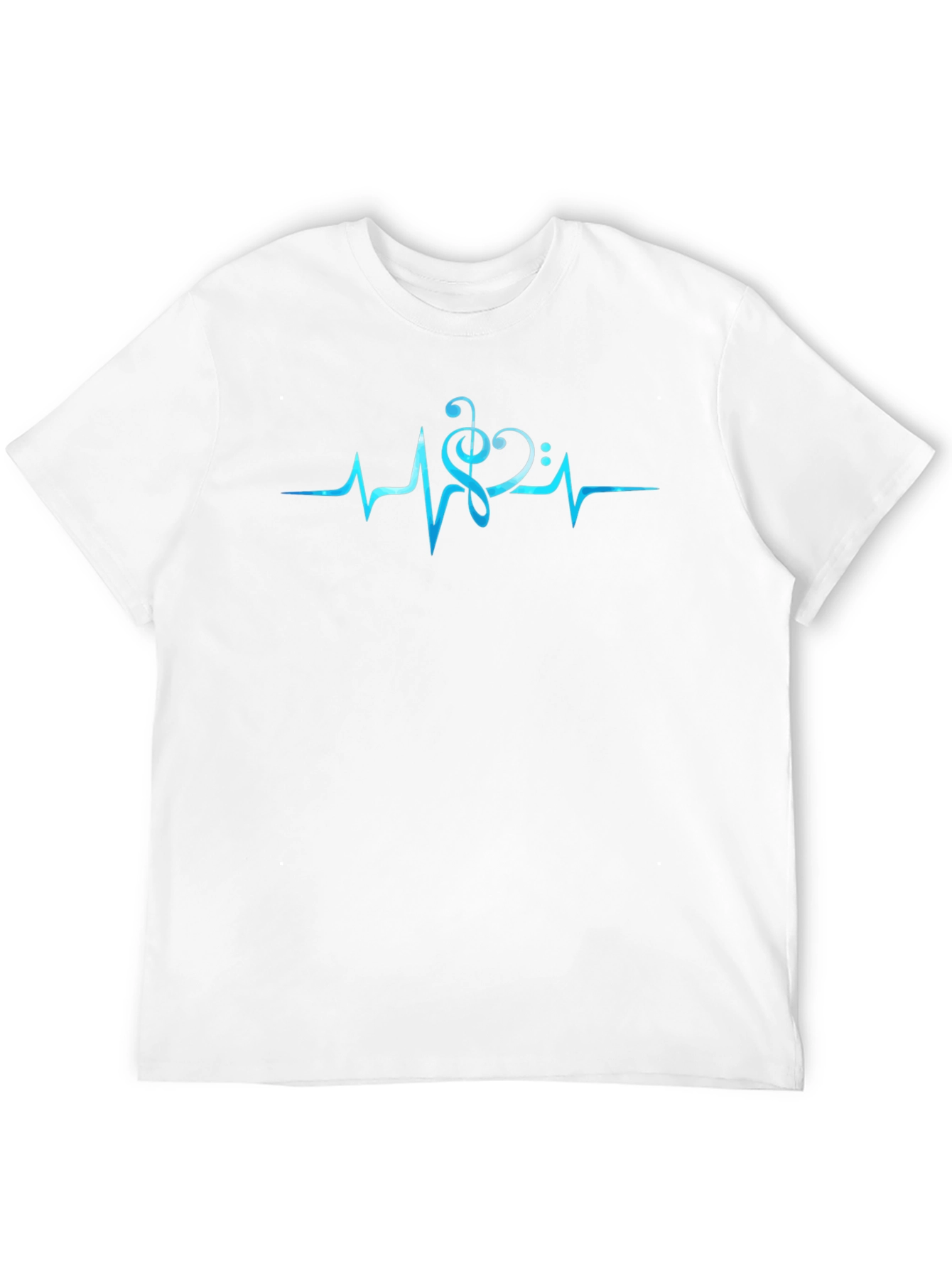 Music Heartbeat T-Shirt - Black