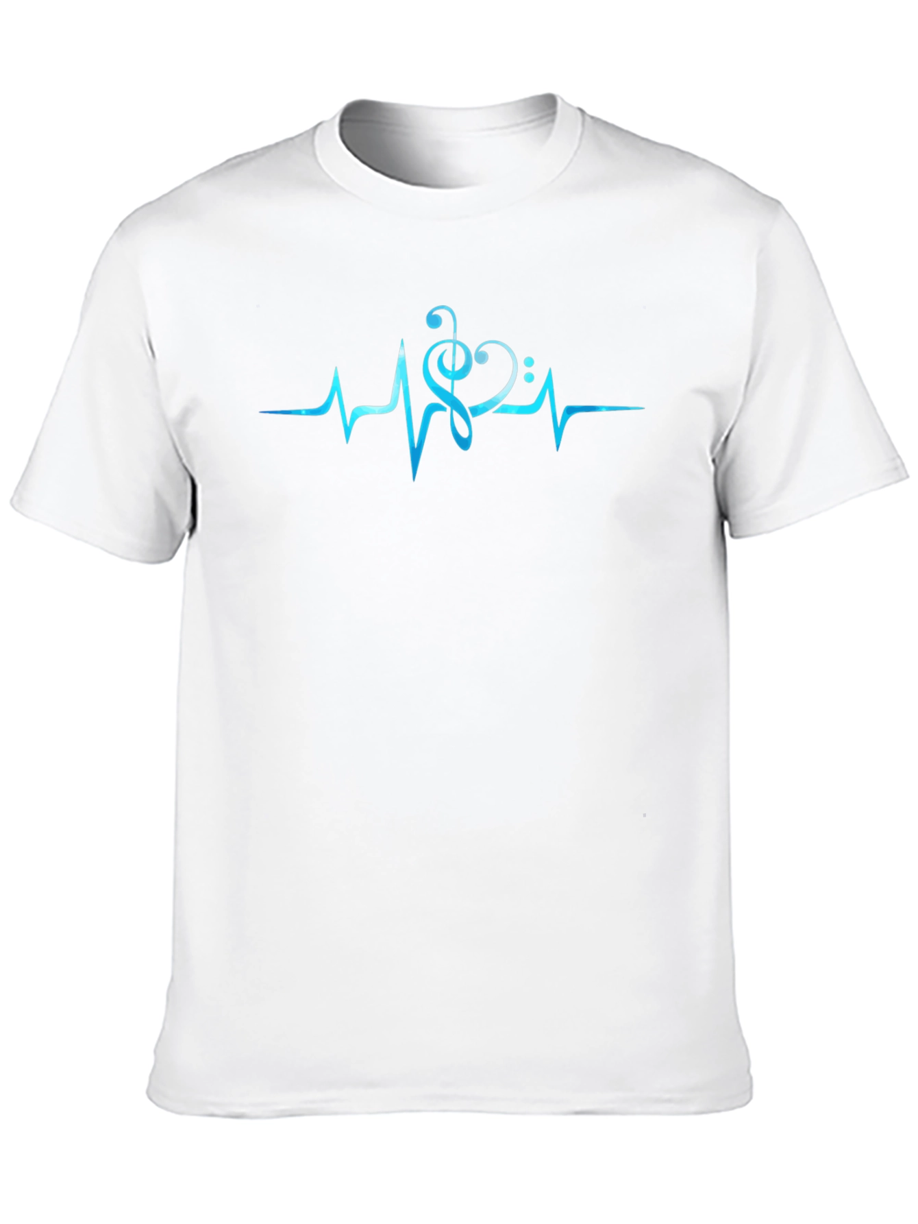 Music Heartbeat T-Shirt - Black